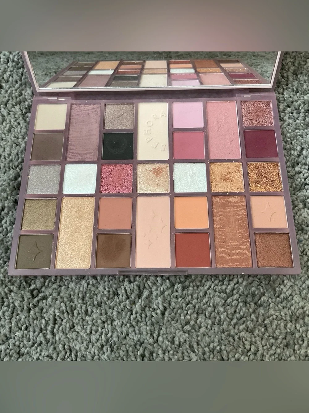 Sephora Metallic Silver Eyeshadow Palette Backing
